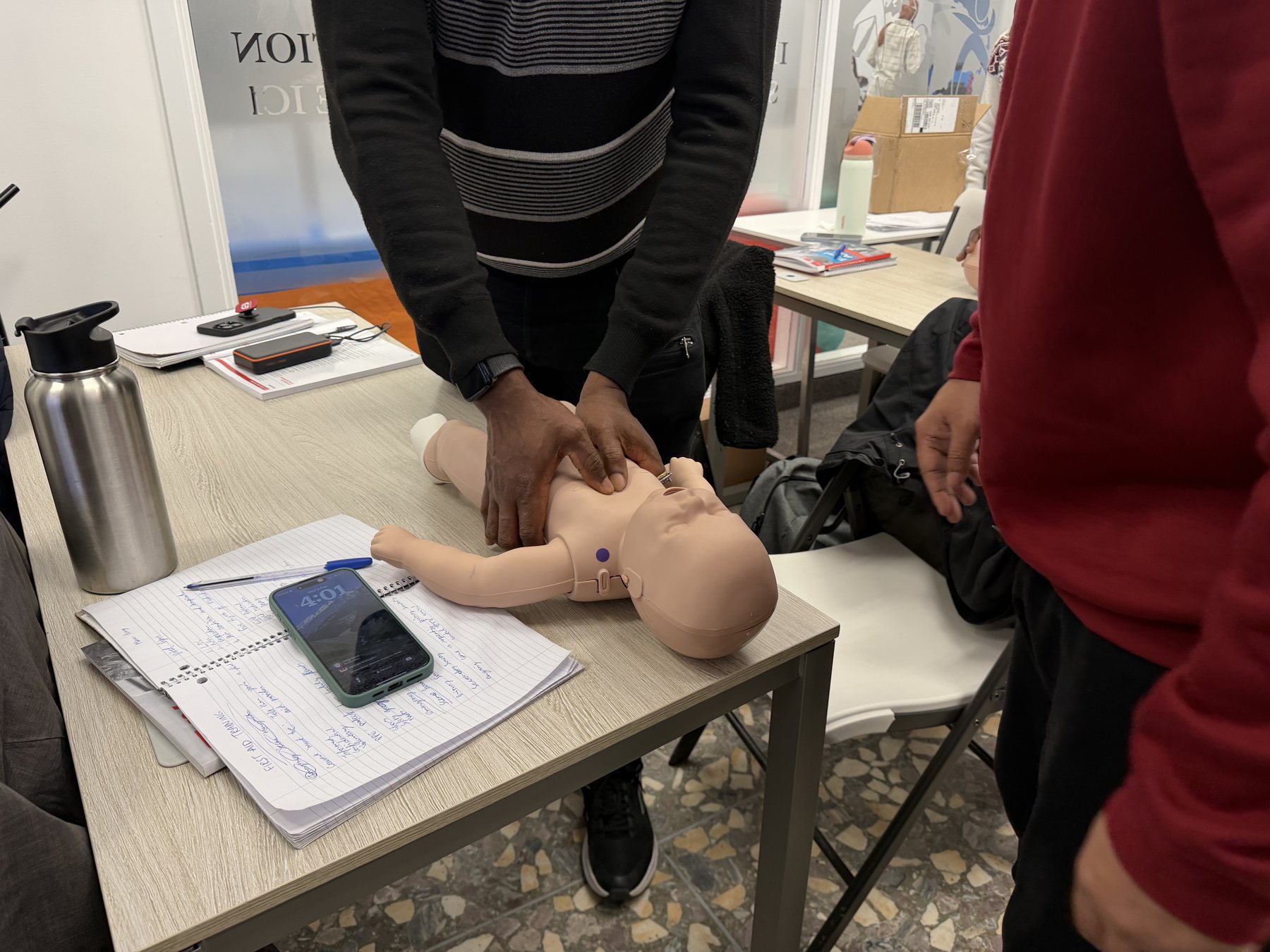 Infant and child first aid practice